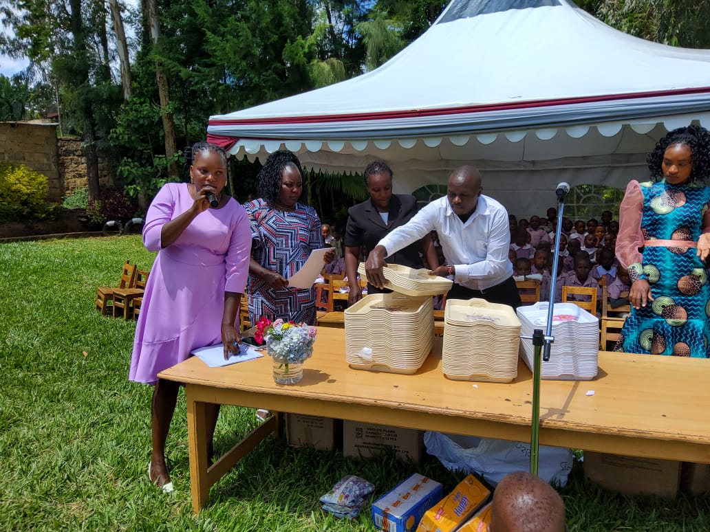 uruku academy Teacher Ready to give gifts to learners